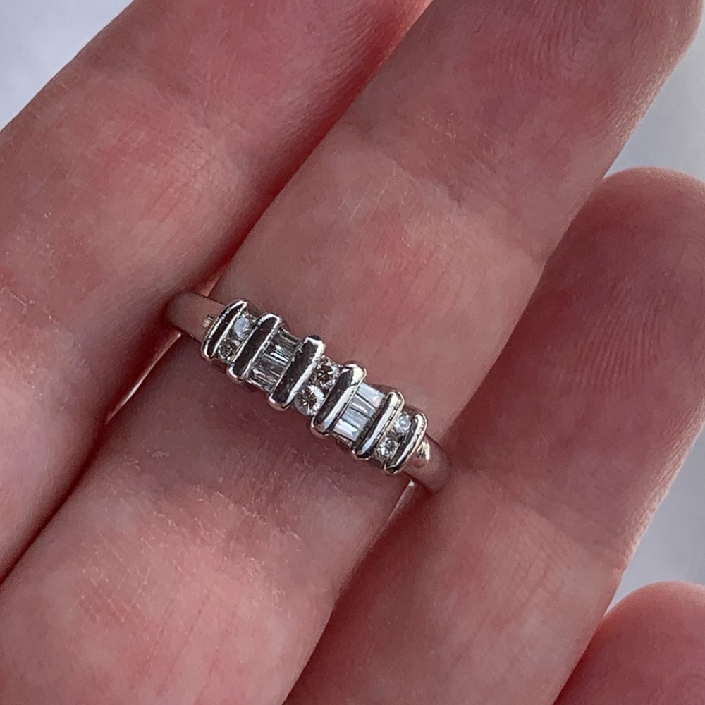 Platinum 950 Diamond Wedding Band